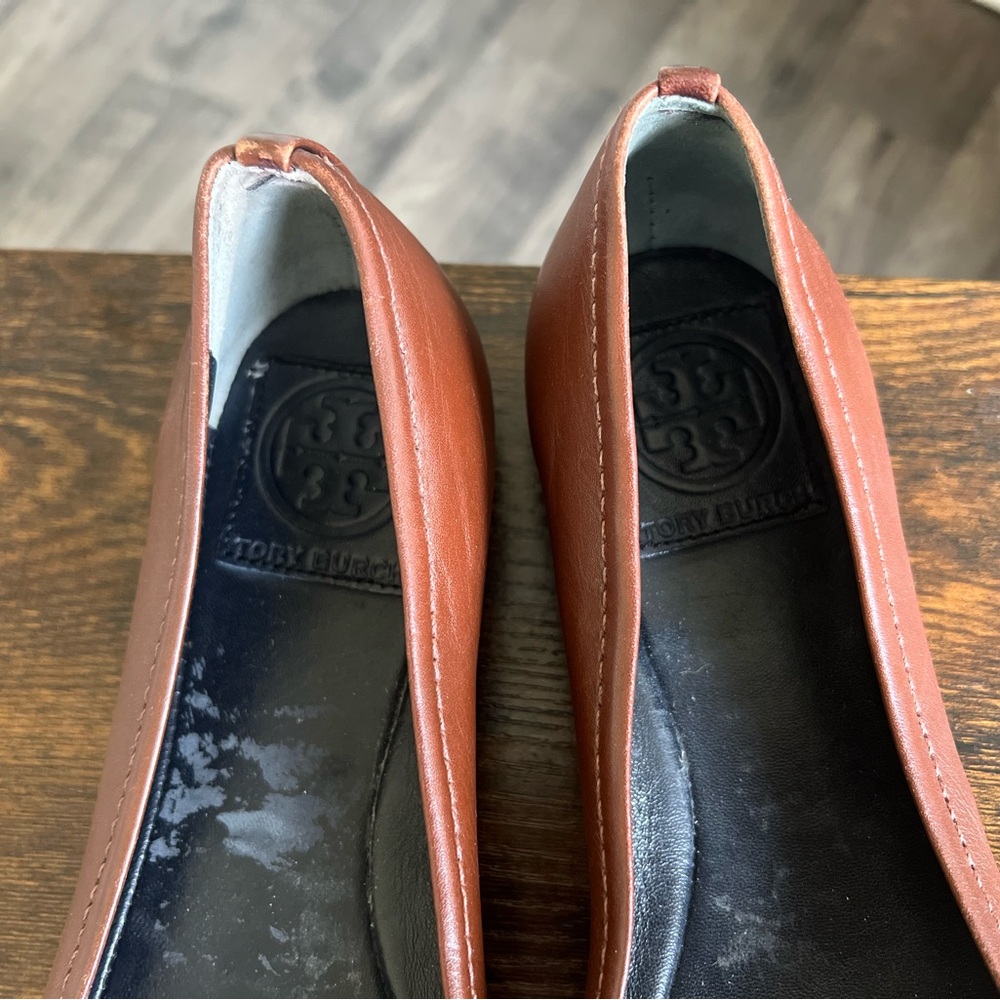 Tory Burch Pacey Driver Brown and Black Ballet Flats - Size 7.5M (GENTLY USED) - Picture 3 of 6